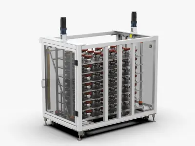 Automatic Lifting Silo Module 3D model
