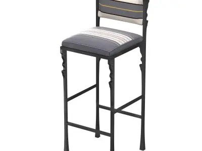 BAR STOOL ENGRENAGE 3D model