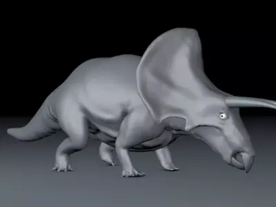 Triceratops dinosaur 3D model buy