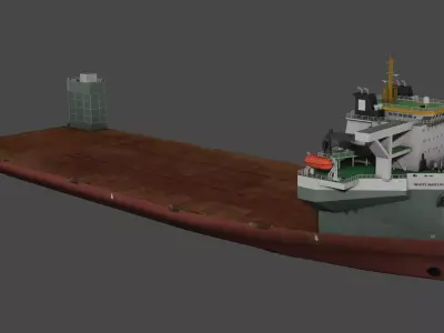 Heavy Load Carrier WHITE MARLIN Low-poly 3D model