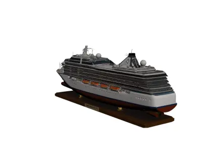 Realistic Passenger Ship Cruise Liner 3D model