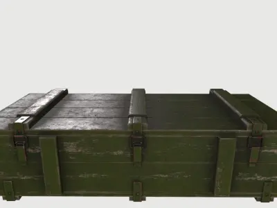 WWII Ammo Kit Low-poly 3D model