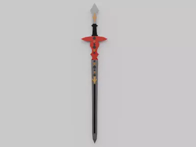 Magic Sword Free low-poly 3D model
