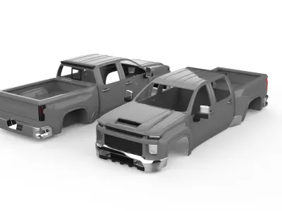 2022 Chevy Silverado 3500 3D print model