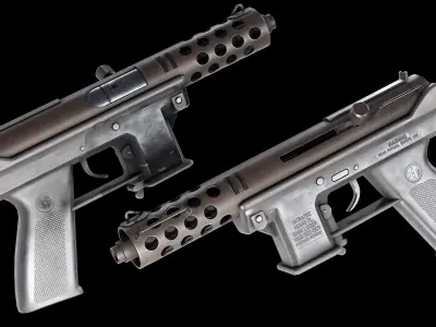 TEC 9 Low Poly Low-poly 3D model