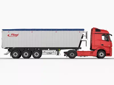 Mercedes Actros 2012 grain 3D model