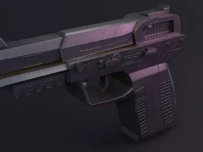 CsGo Five Seven Gun Low-poly 3D model