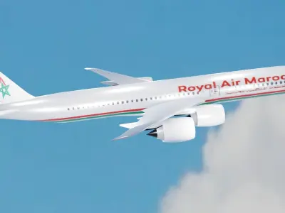Boeing 777-200 Royal Air Maroc RAM 3D model