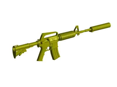 M4 carbine 3D model purchase