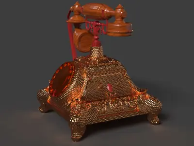 Chinese antique  Low-poly 3D model