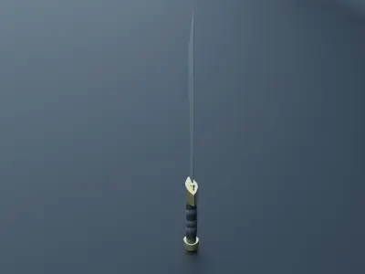 Sword Low-poly 3D model 42