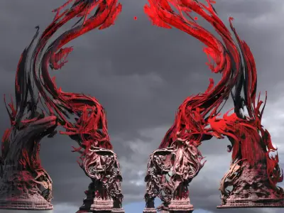 Mistress of evil Vine forest centre Archs 3D model