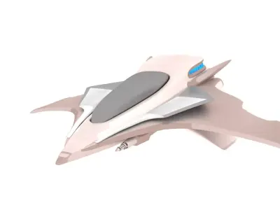 Spaceship for fight 3D model