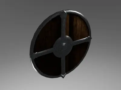 Shield model low-poly Free low-poly 3D model