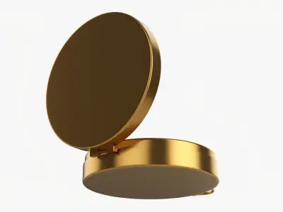 Pocket compass vintage 3D model