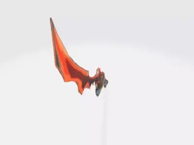 Inferno Blade Low-poly 3D model