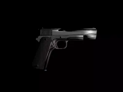 M1911 Game ready Low poly Low-poly 3D model