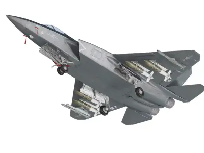 Shenyang J-35C Stealth Jet China PLANAF 3D model