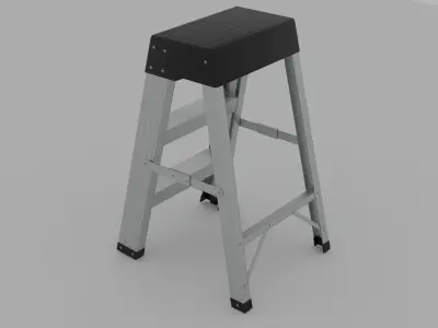 Step Ladder Low-poly 3D model order