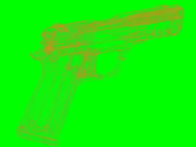 BN 90 Modern Handgun Low-poly 3D model