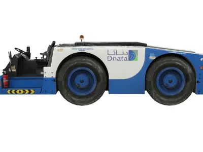 Lowpoly B700 Tow Tractor Low-poly 3D model
