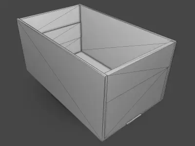 Old Crate Low-poly 3D model buy