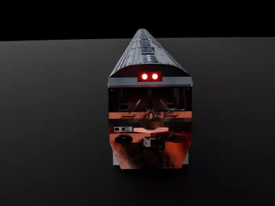 Old Train 3D model buy