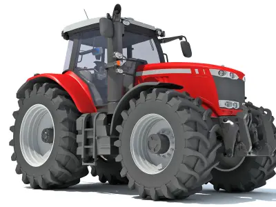 Farm Tractor 3D model buy