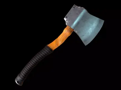 Axe 3d Model Low-poly 3D model purchase