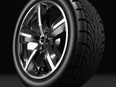wheel 3D model by 3DModelingCorp