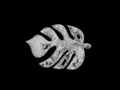  Slavic pendant Dajbog leaf  3D model