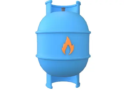 LPG Tank Icon V1 001 Low-poly 3D model