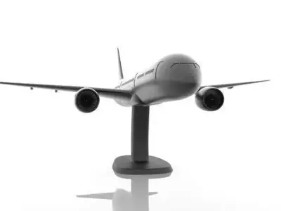 Boeing 787 plane with stand 3D print model