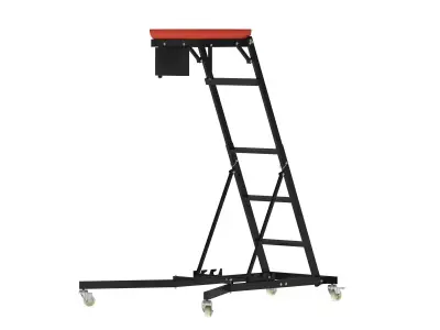 Garage Elevated Creeper Adjustable Topside Mechanic Seat 3D model