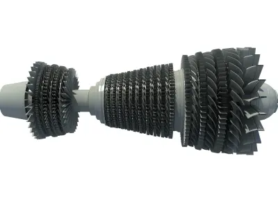 Set of 2 Turbines  3D model