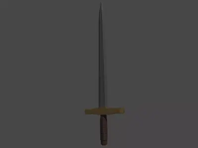 Longsword Low-poly 3D model buy