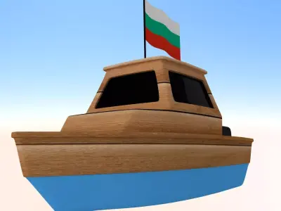 Bulgaria Fishing Boat 3D model