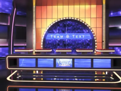 TV Game Show Collection - Who Wants to Be a Millionare and Celebrity Family Feud 3D model