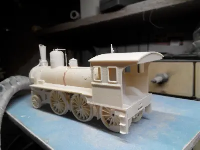 N1Russian Steam Locomotive 3D print model