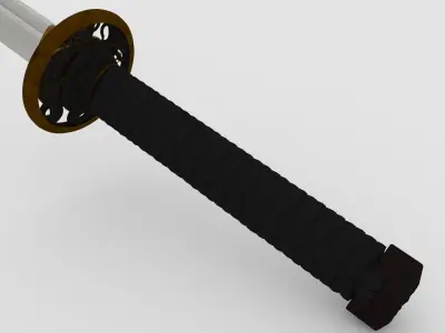 Katana Sword Free low-poly 3D model purchase