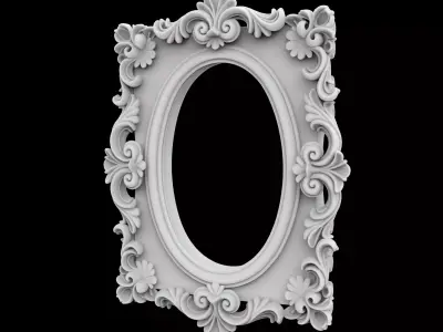 Baroque Carved Picture 3D Print Model 3D print model