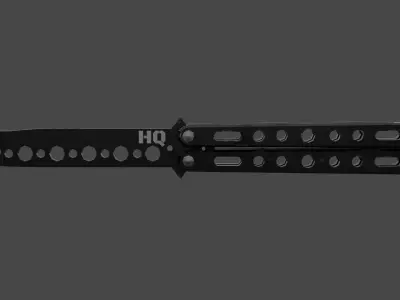 Knife for training Free low-poly 3D model