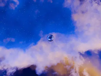 Aetherstorm IX Nebula HDRI 16k Seamless 3D model