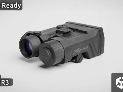 Holosun IRIS GR3 Laser Low-poly 3D model
