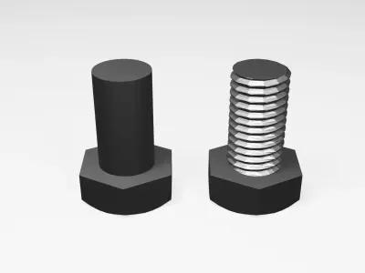 M5 Bolts Nuts Washers Pack 3D Models for Printing 3D model