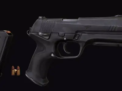 Valorant Classic Pistol Low-poly 3D model