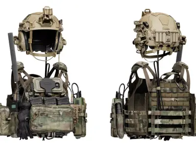 CRYE JPC 2 PLATE CARRIER V2 Low-poly 3D model