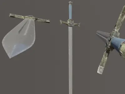Old sword 2 Free 3D model