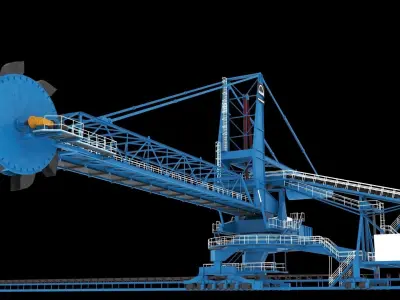 Stacker Reclaimer 3D model purchase