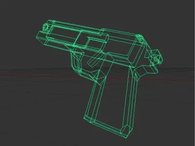 M8 pistol Free low-poly 3D model